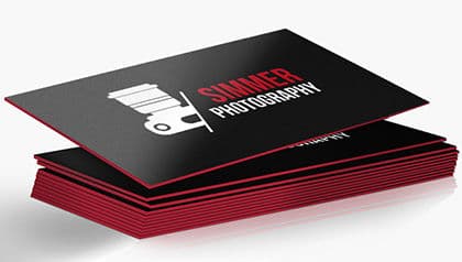Painted Edge Business CardsImage