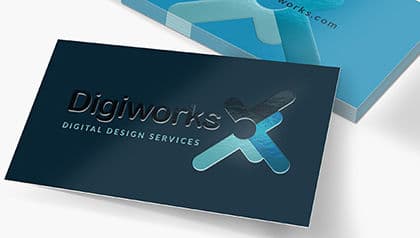 Raised Spot UV Business CardsImage